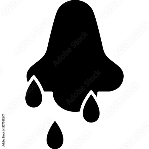 Runny Nose Icon Vector Element