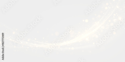 Light, twirl, glitter,wave, magic in a golden glowing swirl. PNG with transparent background, perfect for Overlay, sparkle effects, fantasy light trails.	