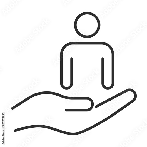 social policy life protect web icon