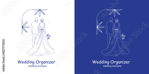 Professional Wedding Event Logo with Diamond Symbol