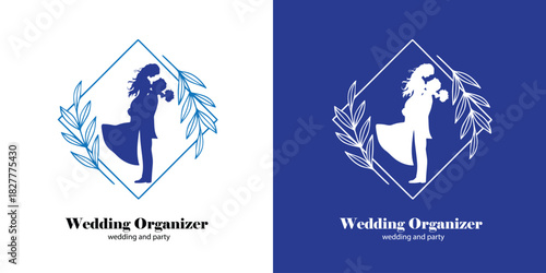 Premium Wedding Planner Logo with Ornamental Frame