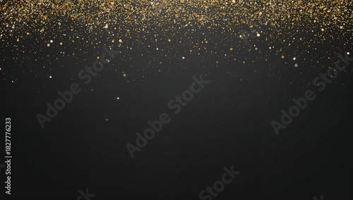 Wallpaper Mural golden glittering sparkles on black background  Torontodigital.ca