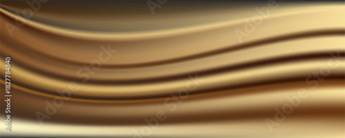 Particle drapery luxury gold background. 3d illustration, 3d rendering.