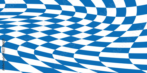 Blue and white checkered abstract background. Race background with space for text. Racing flag vector illustration. Flag race background. Print