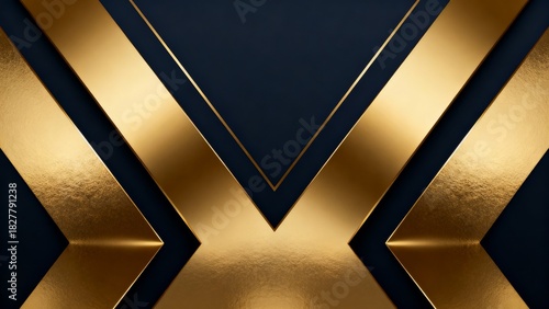 Luxury Gold Line Pattern on Dark Background