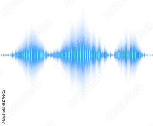 Blue Glow Sound Wave