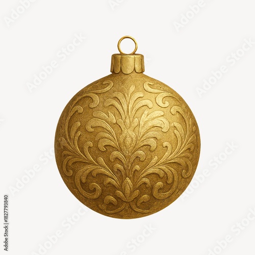 Elegant golden ornament design