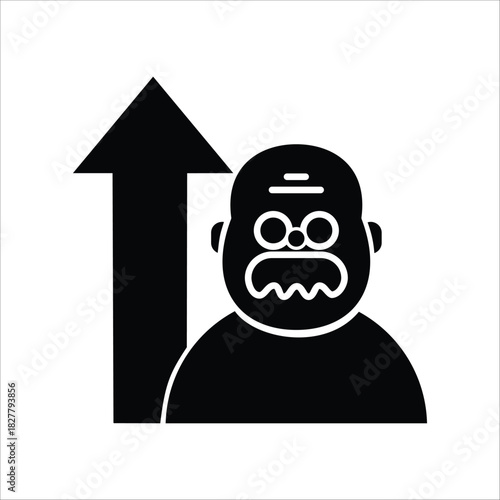 Symbolic representation of an aging population, illustrating the significant increase in the elderly demographic and the upward trend in senior age groups globally, reflecting societal shifts