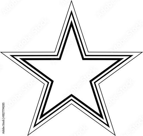 Line Star Shape