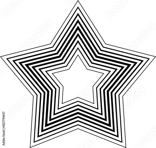 Line Star Shape