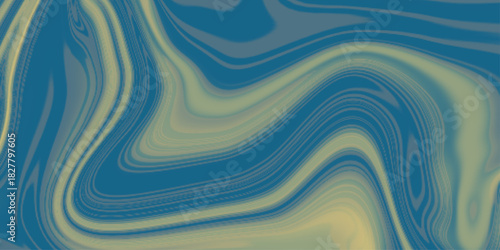 Swirling liquid blue tone background(backdrop) with copy space for text or image. Vintage Abstract Background. Blue ink marble texture With paper texture
