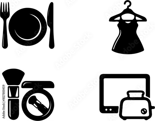 Retail and Lifestyle Icons for Shopping Centers