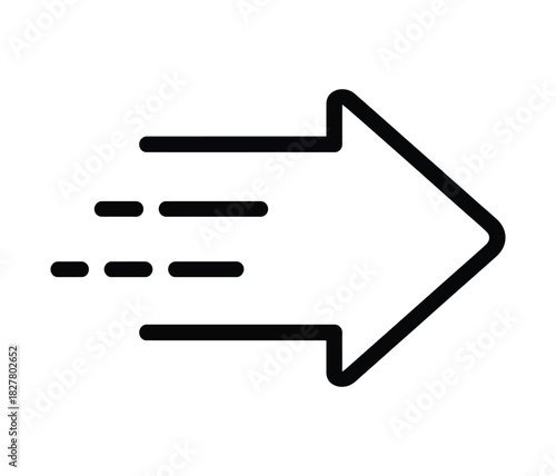 Fast Forward Arrow Icon - Speed, Direction & Progress Symbol