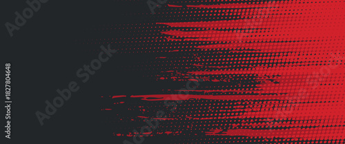 Background, contrast red and black color abstract template for business design. Technology style. You can use it for advertising, sports posters, templates, business presentations. Vector illustration