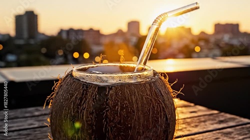 Glass Rim Light & Coconut Contrast Scene