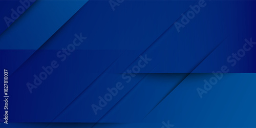 Abstract dark blue gradient background with futuristic overlap design. Blue background with shadows.