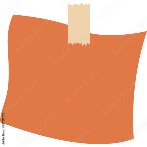 Sticky Note with Adhesive Tape Paper