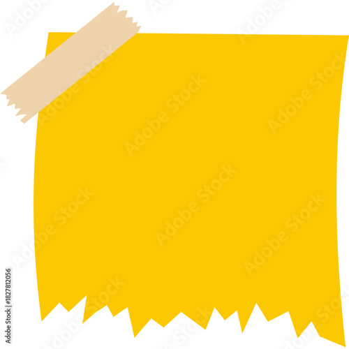 Sticky Note with Adhesive Tape Paper