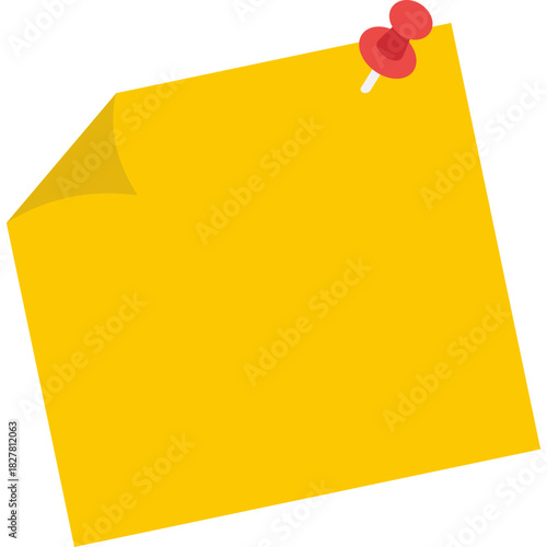 Sticky Note with pin