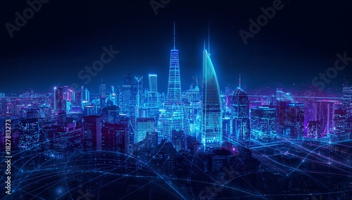 Wallpaper Mural abstract city background Torontodigital.ca