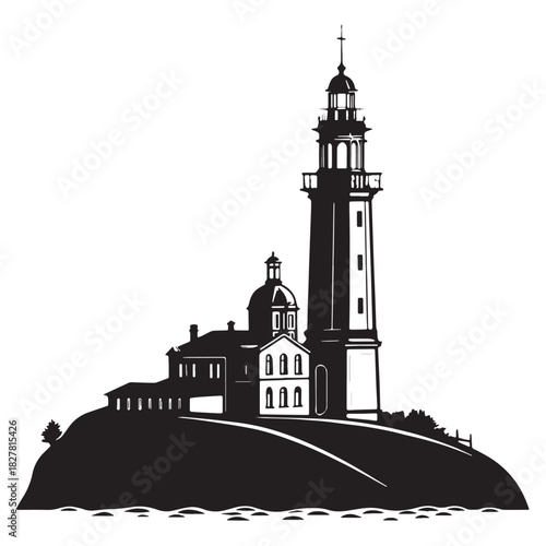 Black level Silhouette Vector, High Quality Illustration on White Background