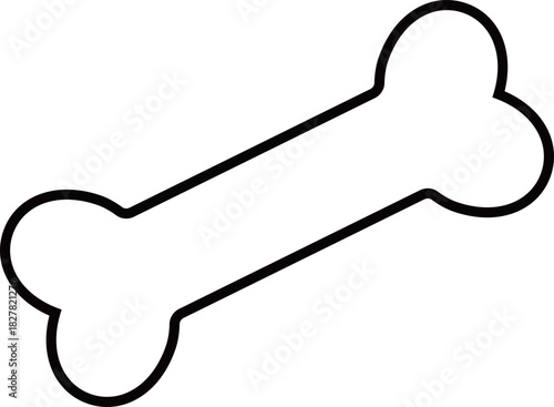 骨のアイコン　モノトーン