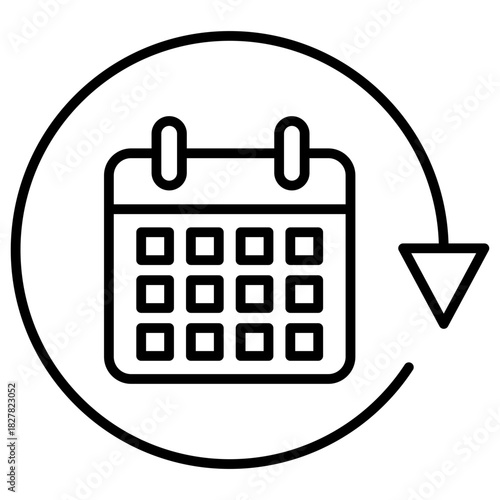 Tomorrow Outline Icon