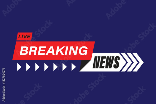 Digital Breaking News Bar with Modern Style