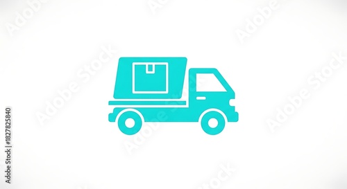 Wallpaper Mural Delivery truck shipping package service transportation logistics distribution moving icon Torontodigital.ca