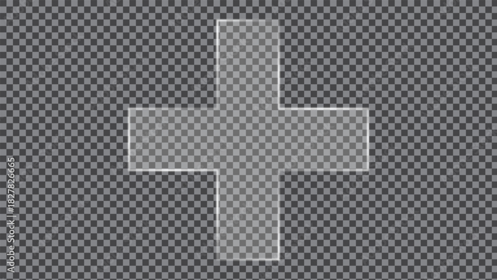 Obraz premium Liquid plus vector elements. Liquid medical plus concept vector.