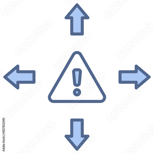 Impact Incidents Blue Icon