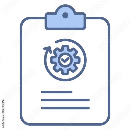 Recovery Plan Blue Icon