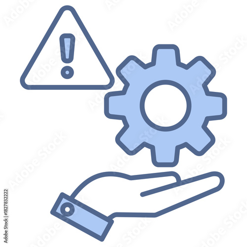 Crisis Management Blue Icon