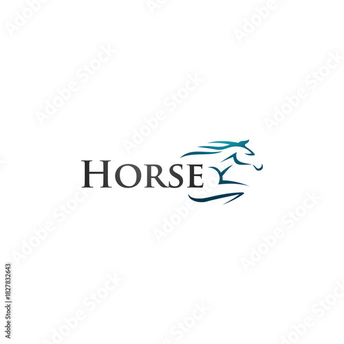 Creative Horse Elegant Logo Symbol Design Illustration Vector for Company