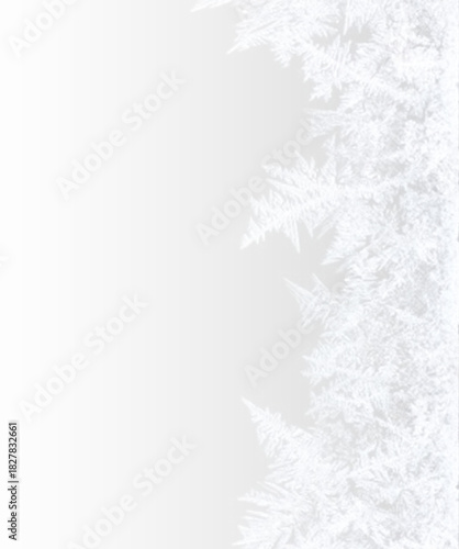 Frozen snowflake icicle frost cold winter decoration transparent background.
