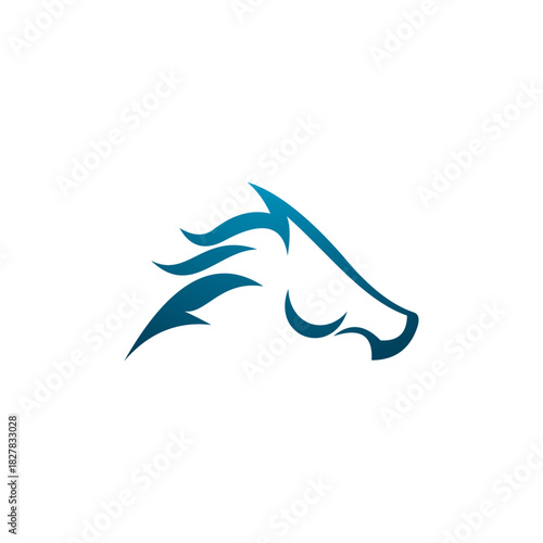 Creative Horse Elegant Logo Symbol Design Illustration Vector for Company