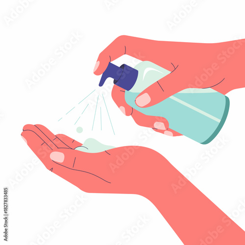 Hands are shown applying liquid soap, emphasizing hygiene and self-care, showcasing the importance of cleanliness and health in daily life with a focus on gentle use.