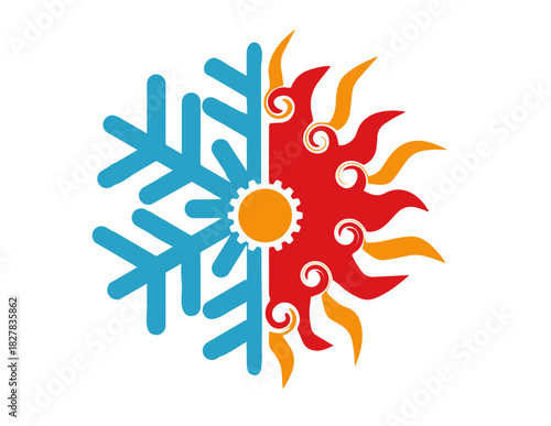 Hvac logo design template cooling and heating logo illustration,hvac core logo,hvac logo image,hvac service logo,hvac gear logo,hvac gear icon,hvac gear monogram logo,hvac design logo