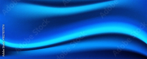 abstract blue neon light background with wavy lines. great for wallpaper, website, technology banner, futuristic poster, etc.vector background Eps10