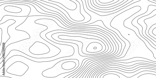 White wave paper curved reliefs abstract background, Topographic map patterns, topography line map. Vintage outdoors style. World map Template. Stock vector.