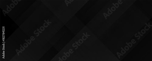Abstract black background with diagonal lines. Black abstract geometric background. Modern shape concept.
