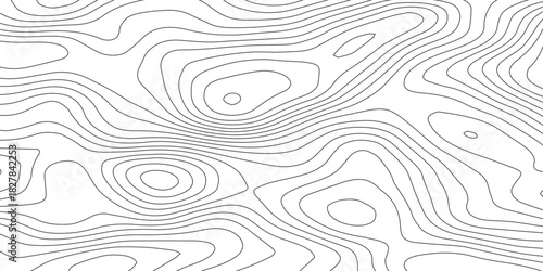 Topographic map patterns, topography line map. Vintage outdoors style. World map Template. Stock vector. Vector geographic contour map.