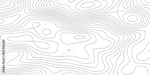 Topographic map patterns, topography line map. Vintage outdoors style. World map Template. Stock vector. Vector geographic contour map.