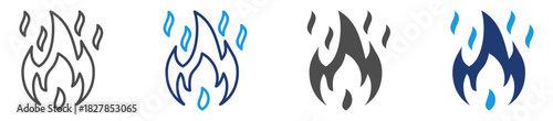 fire icon sheet multiple style