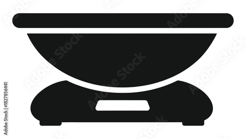 Digital kitchen food scale icon for precise ingredient measurement and weight, an essential tool for cooking and baking