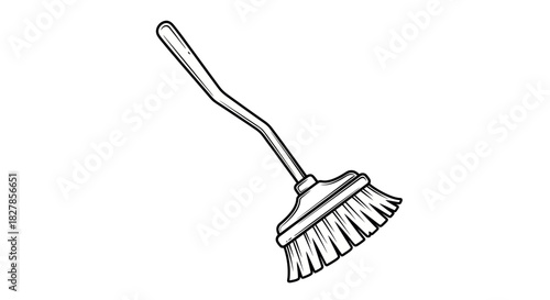 Black plastic fork and knife kitchen equipment vector illustration