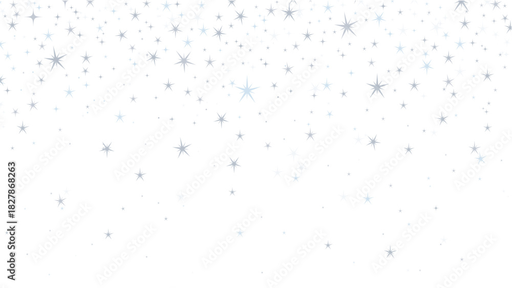 Fototapeta premium Motif d’étoiles givré dans une palette hivernale douce. Illustration vectorielle minimaliste pour fonds, décorations festives, invitations, planners et designs d’hiver élégants. Style scandinave