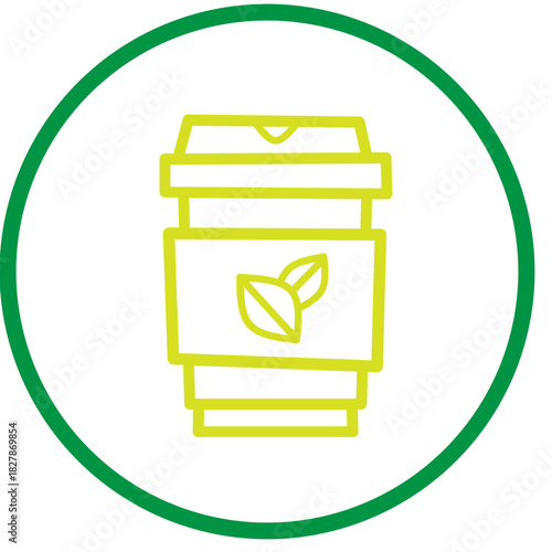 Tea Cup Logo Elements