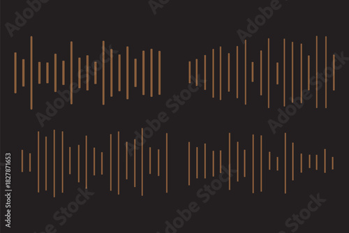 Audio icon in simple flat trend modern graphic design abstract logotype element