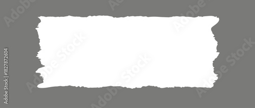 Torn paper frame background. White blank sheet wallpaper with jagged edges. Ripped grunge element bundle for poster, text box, banner. Eps10